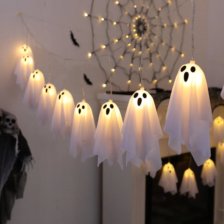 Halloween lichtslinger | Spook lampjes met warm wit licht