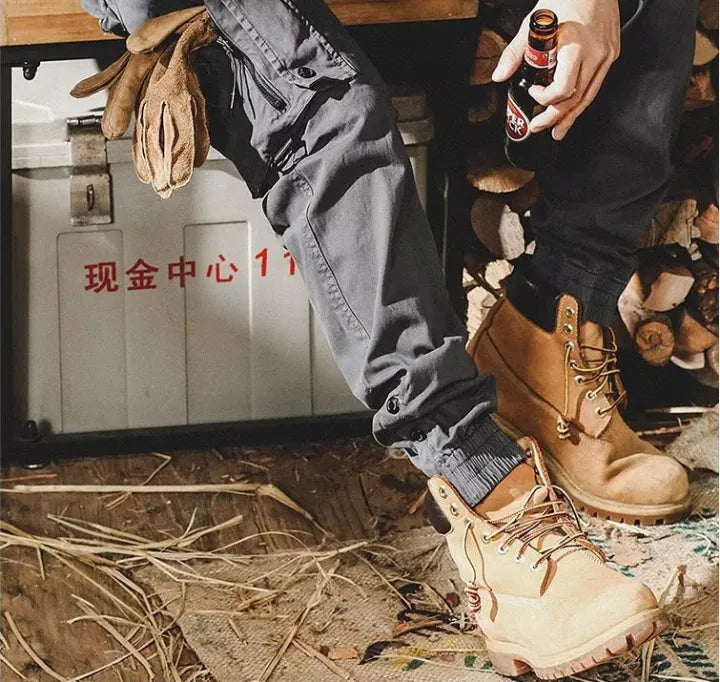 Heren tactical cargo broek met ritszakken