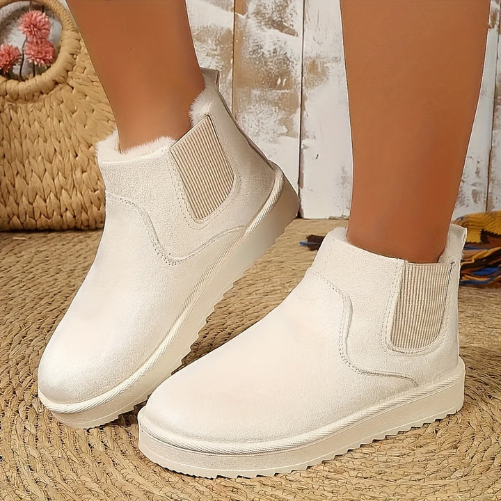 Dames snowboots | Warme korte winterlaarzen met voering