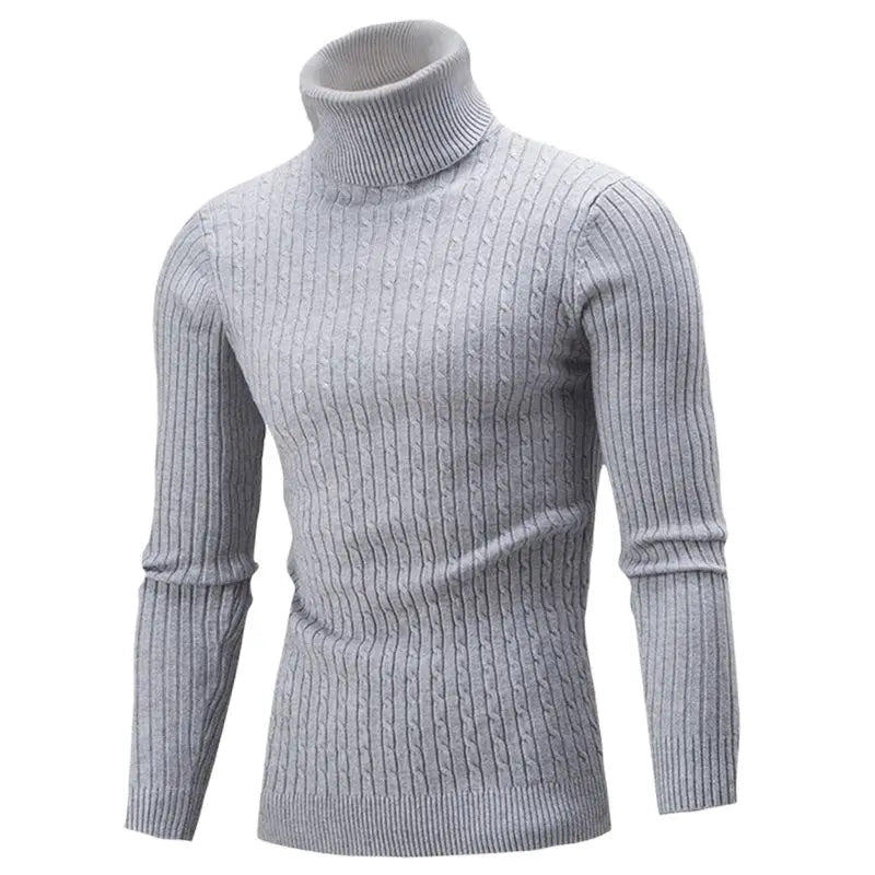 Heren kabelgebreide coltrui | Stijlvol & warm voor de winter