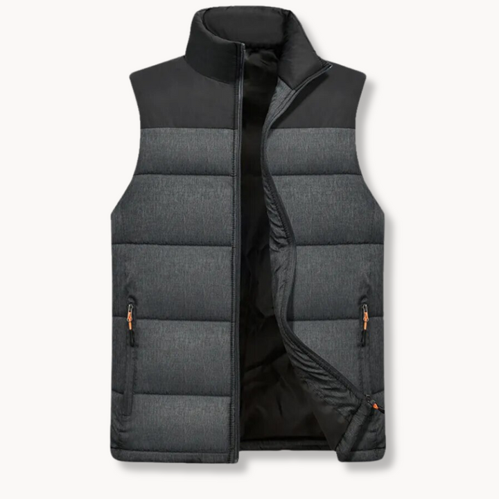 Anton | heren gewatteerd bodywarmer met stretch pasvorm