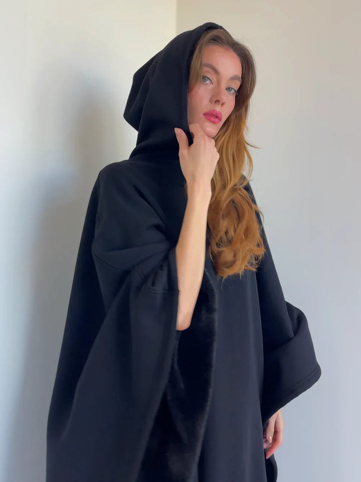 Hoodie deken | Fleece cape met capuchon voor dames en heren