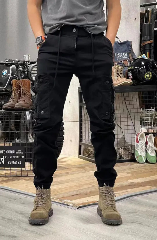 Heren tactical cargo broek met ritszakken