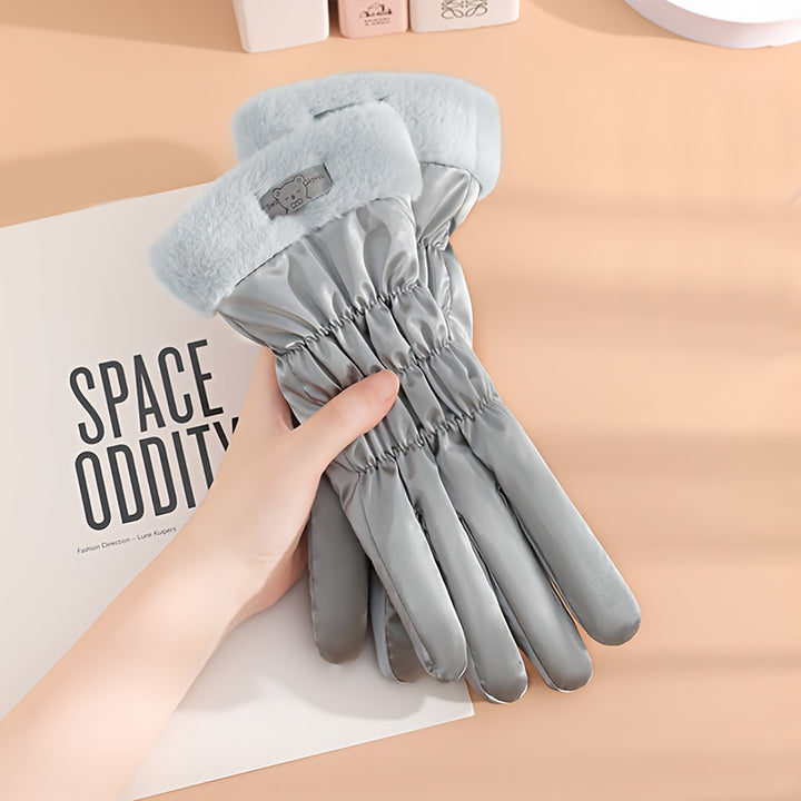 Dames handschoenen | Fleece winter gloves met touchscreenfunctie