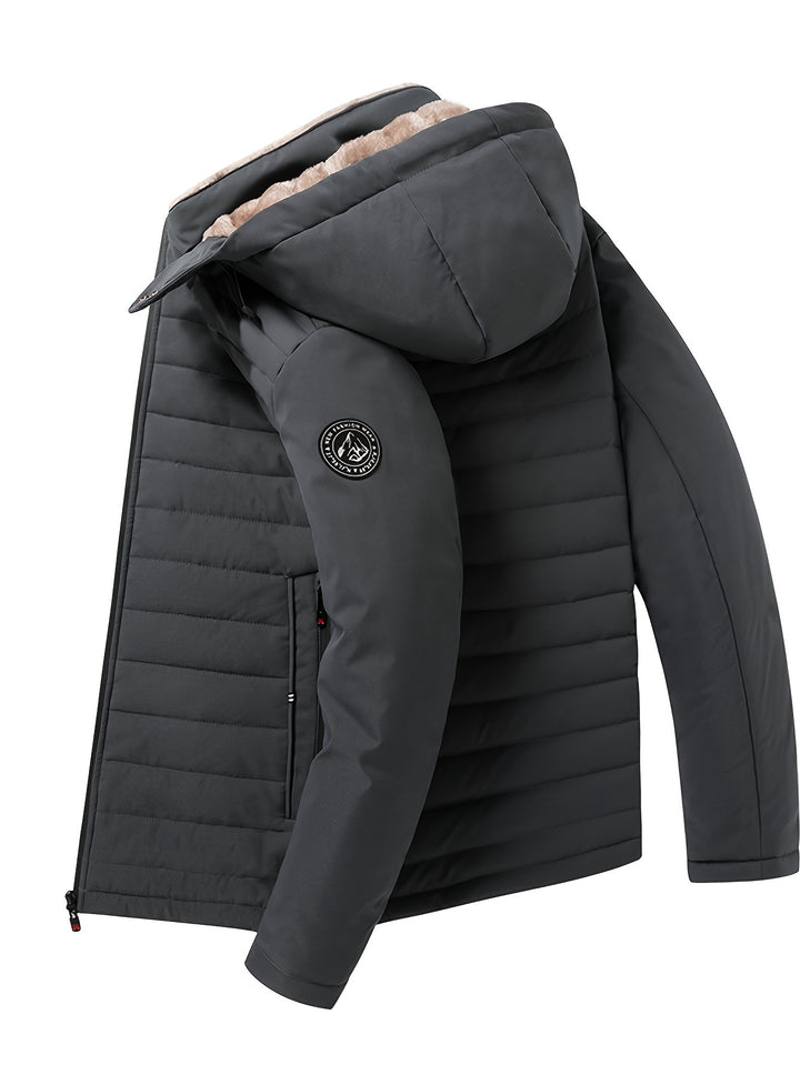 Heren winterjas | Parka met fleece voering en capuchon