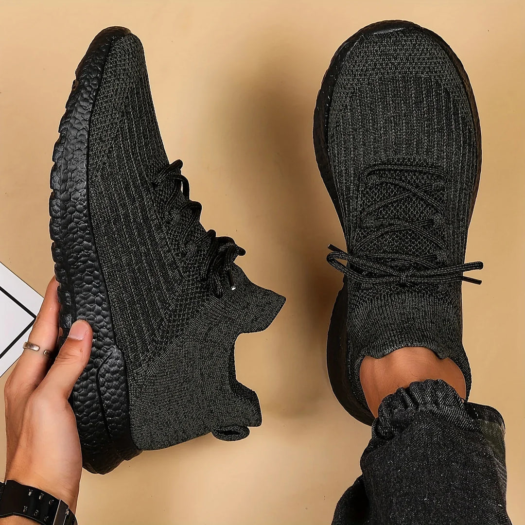 Unisex sneakers zwart | Lichtgewicht sportschoenen