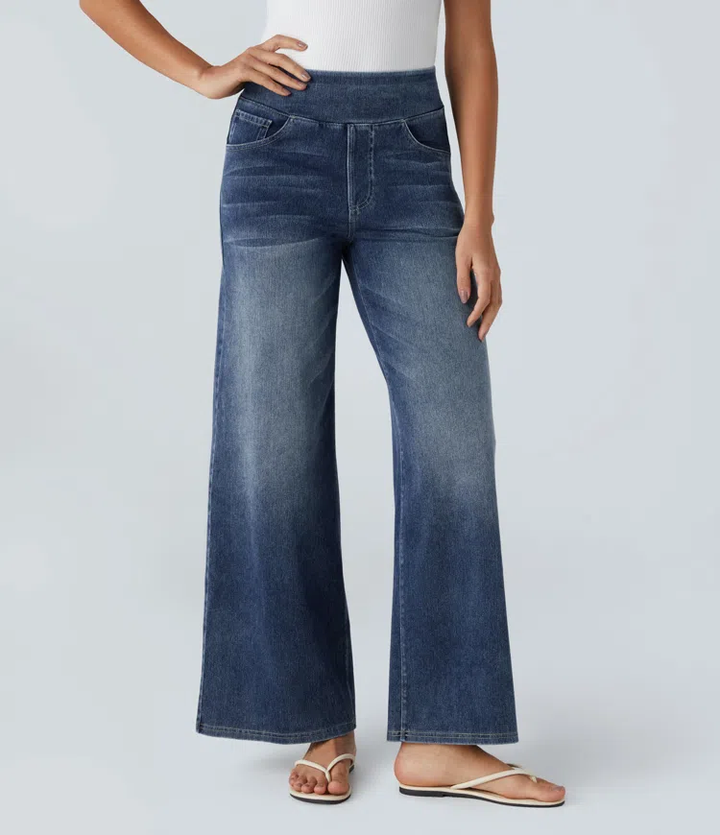 Wide Fit Jeans | Dames jeans met wijde pijpen