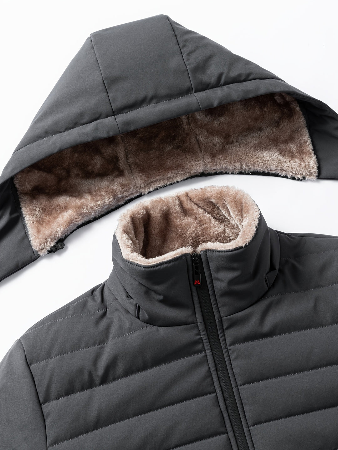 Heren winterjas | Parka met fleece voering en capuchon