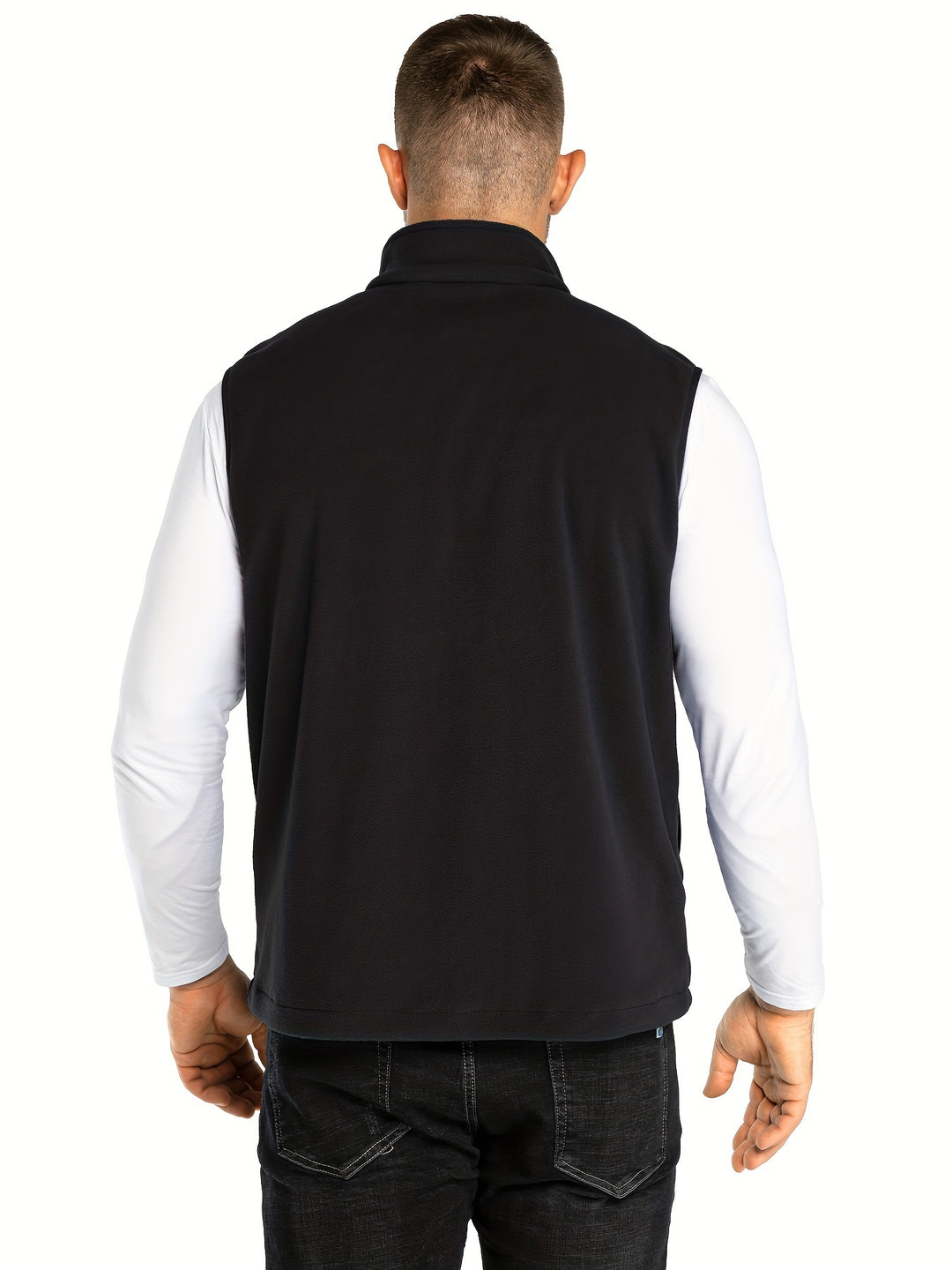 Fleece vest heren | Lichtgewicht mouwloos vest met rits