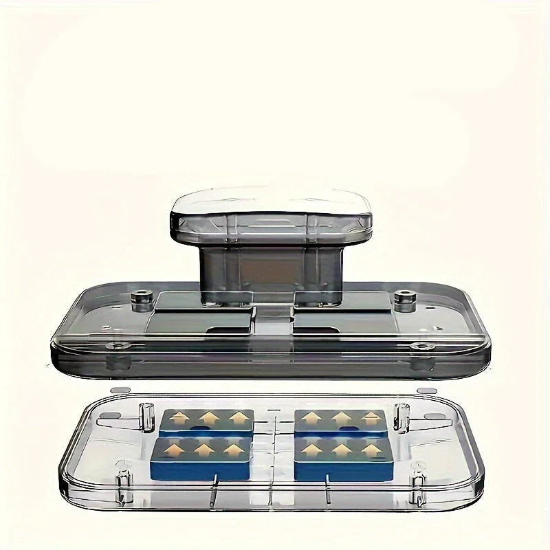 Magnetische raamwisser | Dubbelzijdige glasreiniger met veiligheidstouw