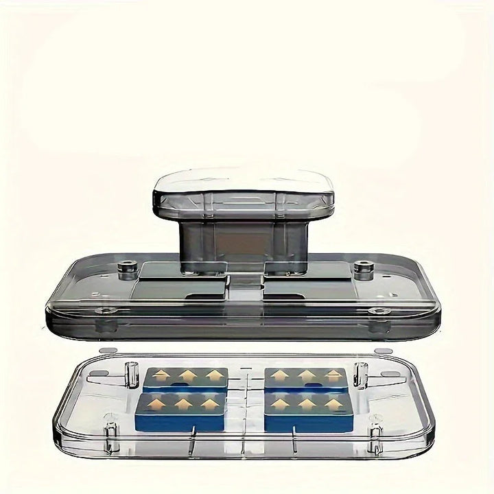 Magnetische raamwisser | Dubbelzijdige glasreiniger met veiligheidstouw