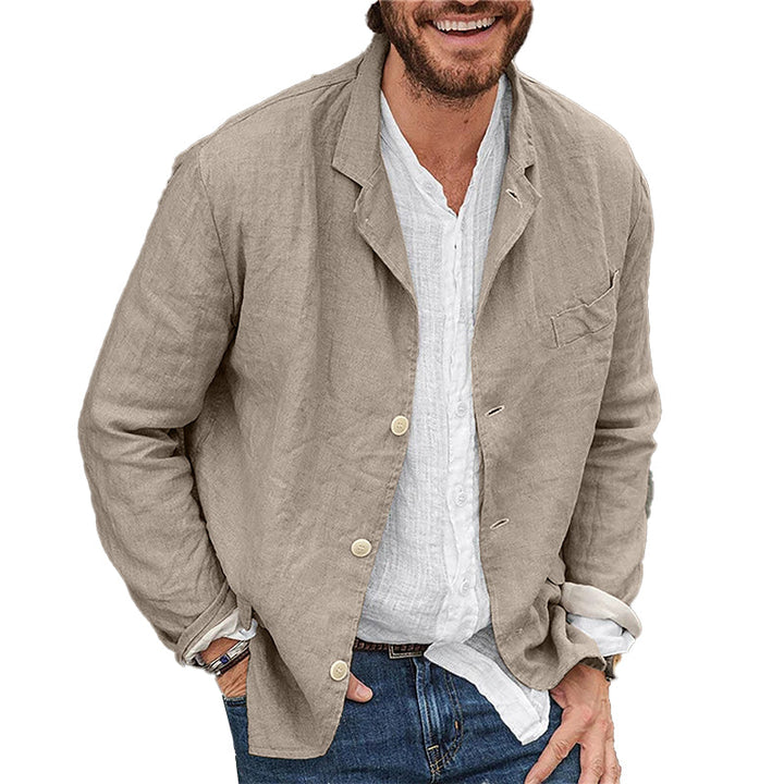 Linen Ease Colbert | Heren colbert van katoen en linnen