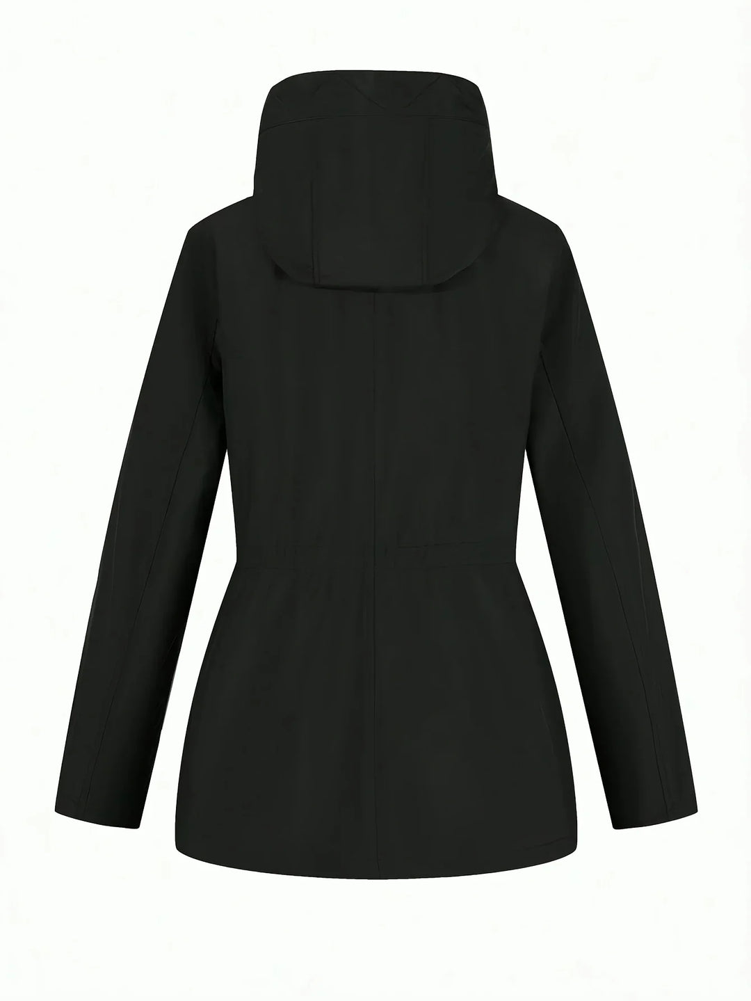 Dames jas | Reversible windbreaker met capuchon en trekkoord