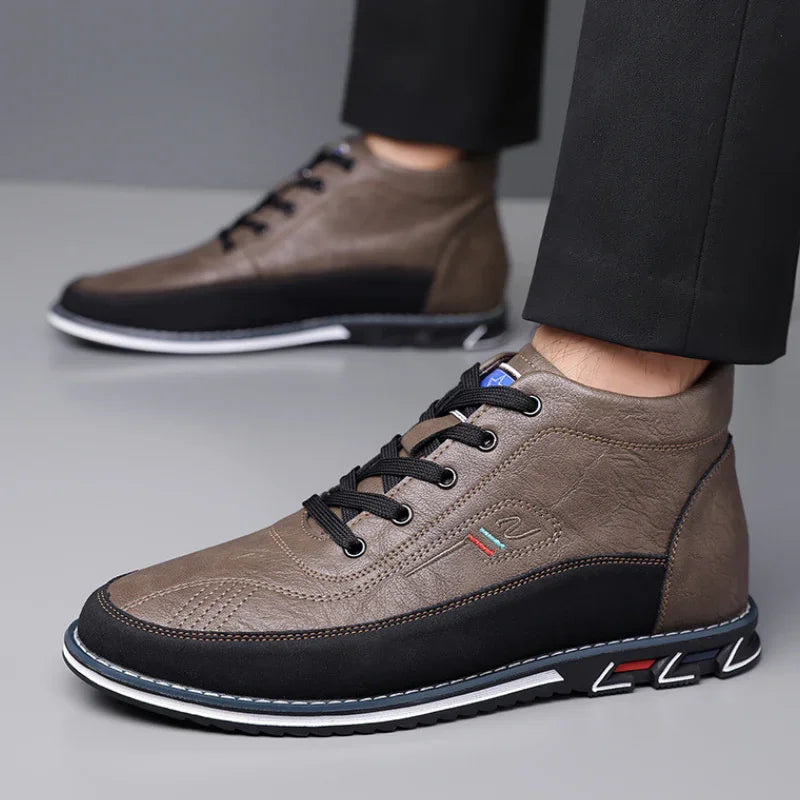 Heren sneakers | Oxford hi-top schoenen barefoot stijl