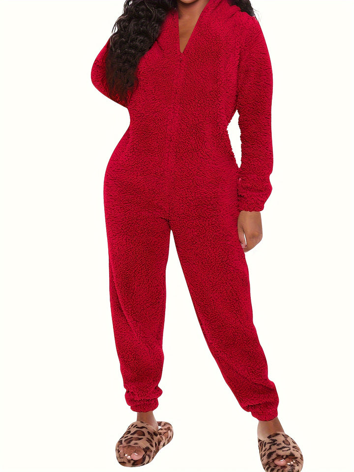 Dames Onesie | Warme Fleece Pyjama Jumpsuit