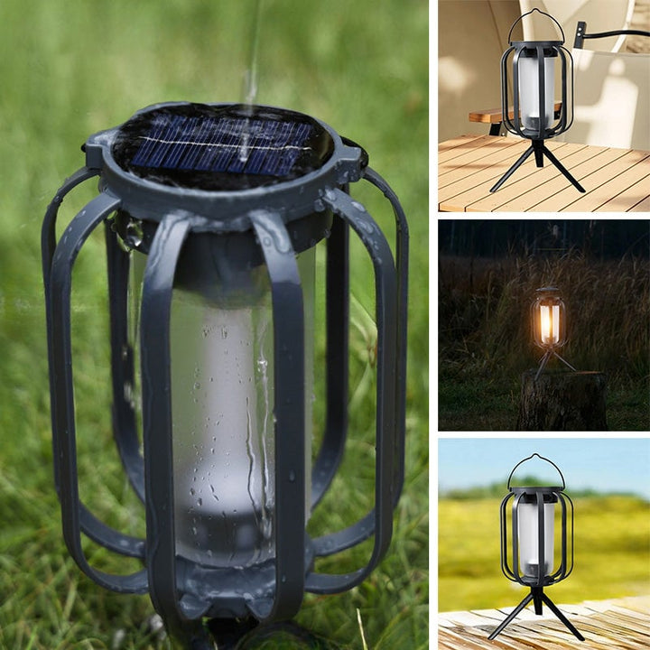 Decoratieve lamp | LED lantaarn met vlam effect en warm licht