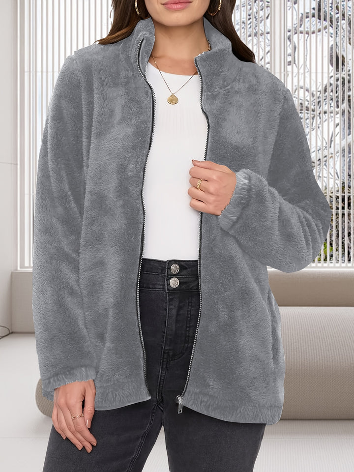Dames winter vest | Fleece vest met rits en zakken