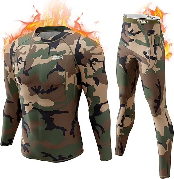 Thermisch ondergoed voor heren – warme set voor winter en sport