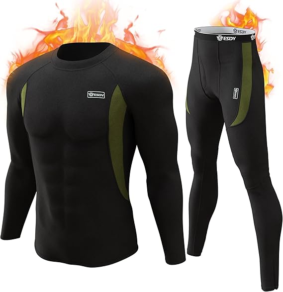 Thermisch ondergoed voor heren – warme set voor winter en sport