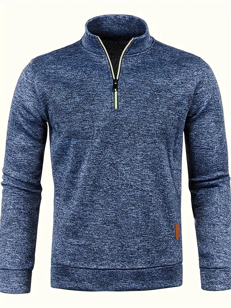 Walter | Half-zip trui met strak minimalistisch design