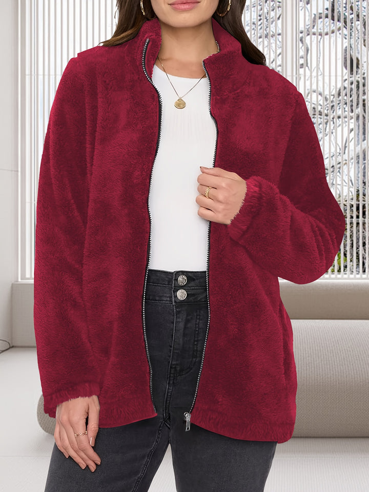 Dames winter vest | Fleece vest met rits en zakken
