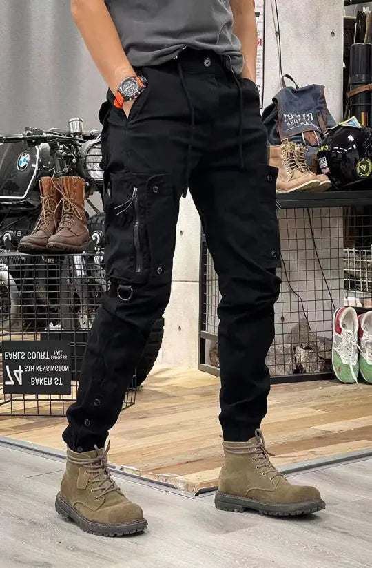 Heren tactical cargo broek met ritszakken