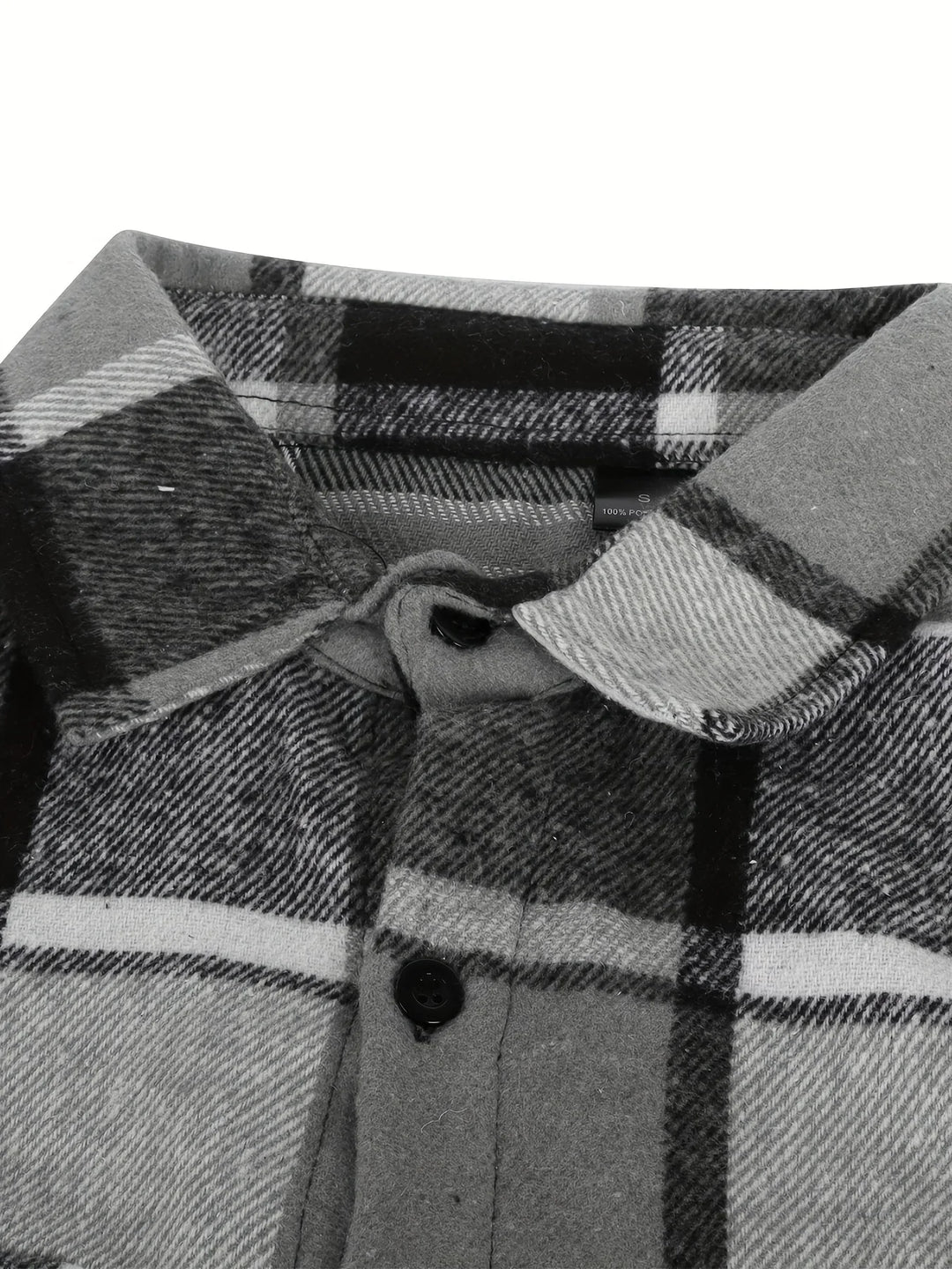 Heren overhemd | Geruit flanel shirt met lange mouw