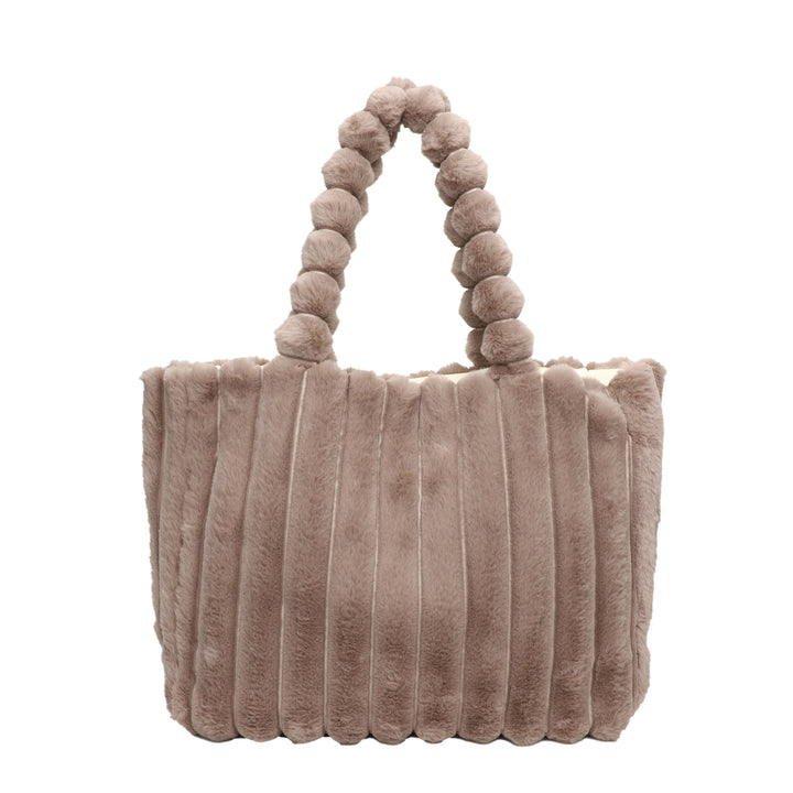 Dames tas | Pluche puffy schoudertas dames met grote capaciteit