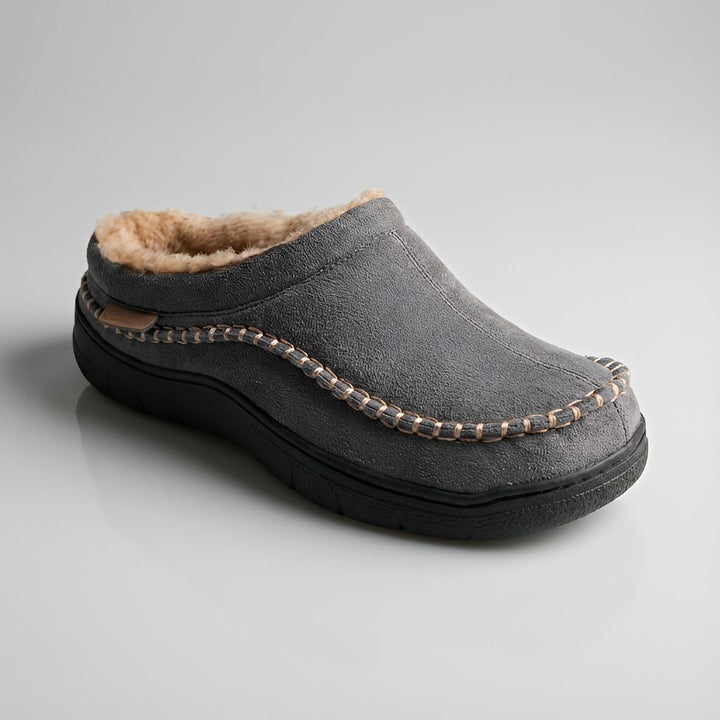 Luxe pluche heren pantoffels