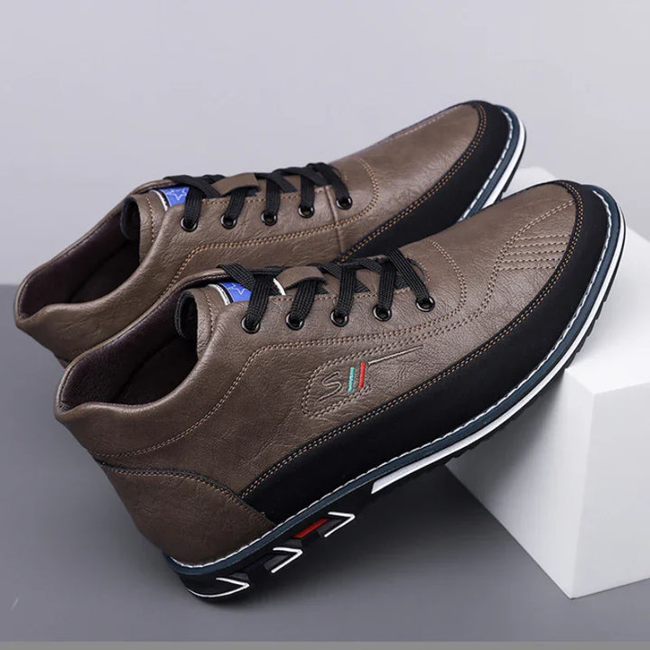 Heren sneakers | Oxford hi-top schoenen barefoot stijl