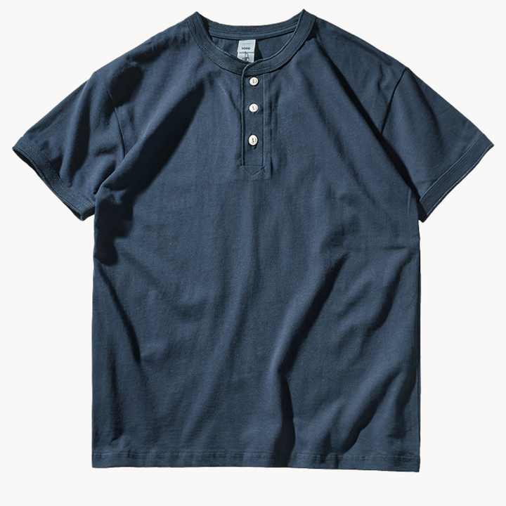 CottonTrail | Henley t‑shirt van katoen voor dagelijks gebruik