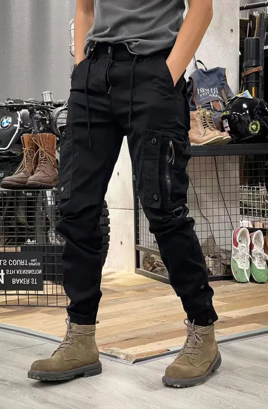 Heren tactical cargo broek met ritszakken
