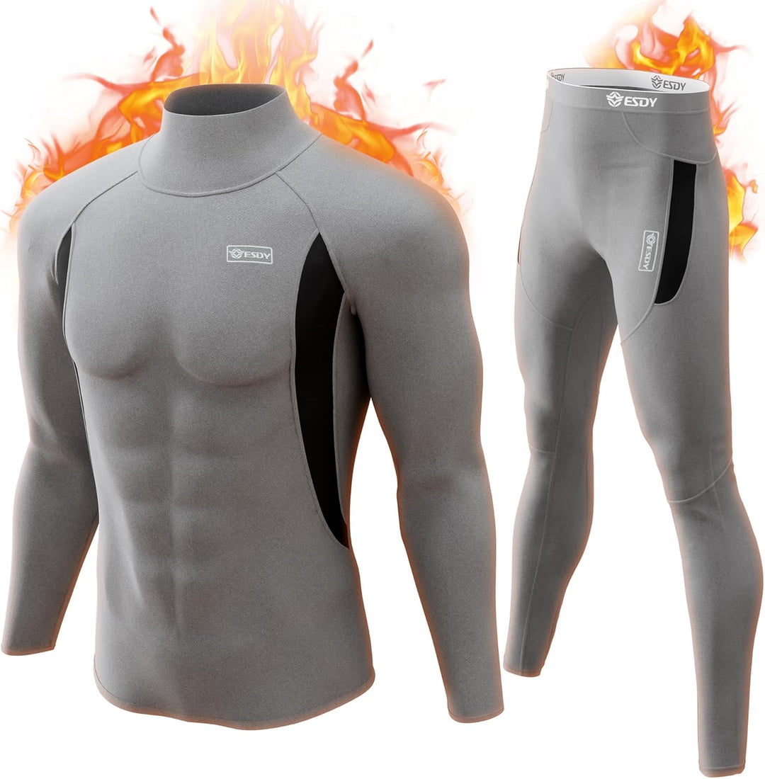 Thermisch ondergoed voor heren – warme set voor winter en sport