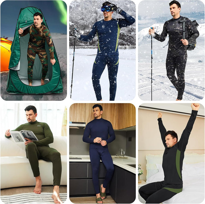 Thermisch ondergoed voor heren – warme set voor winter en sport