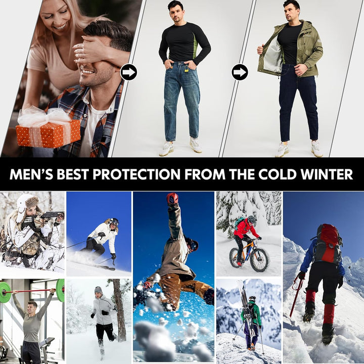 Thermisch ondergoed voor heren – warme set voor winter en sport