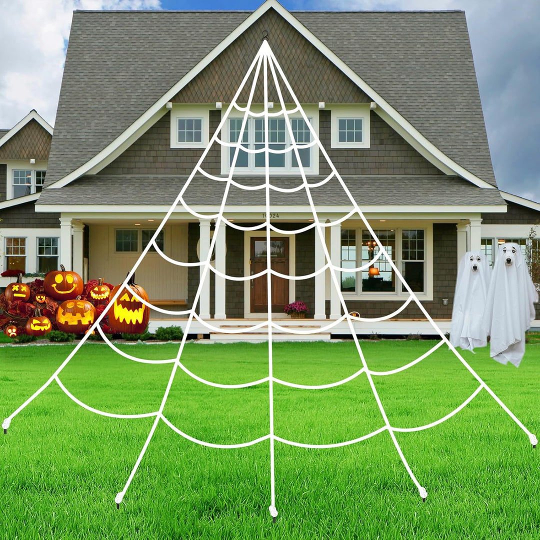 Spectral Web | Lichtgevend XXL spinnenweb voor Halloween