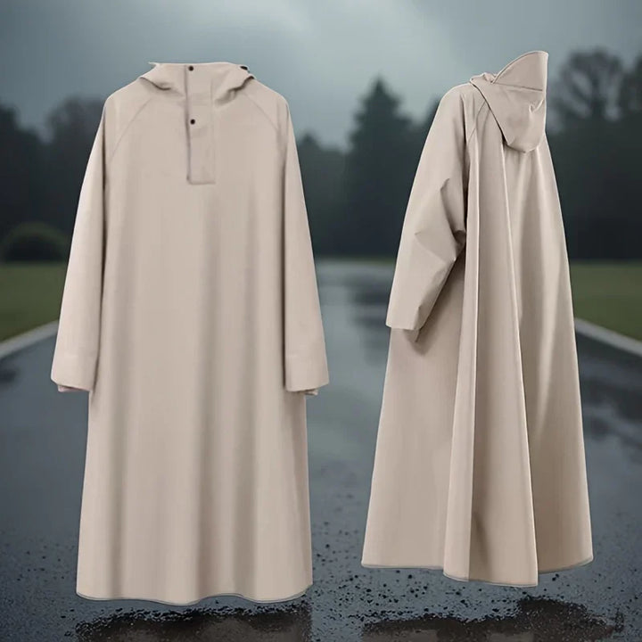 Regenjas dames en heren | Lange waterdichte poncho met capuchon