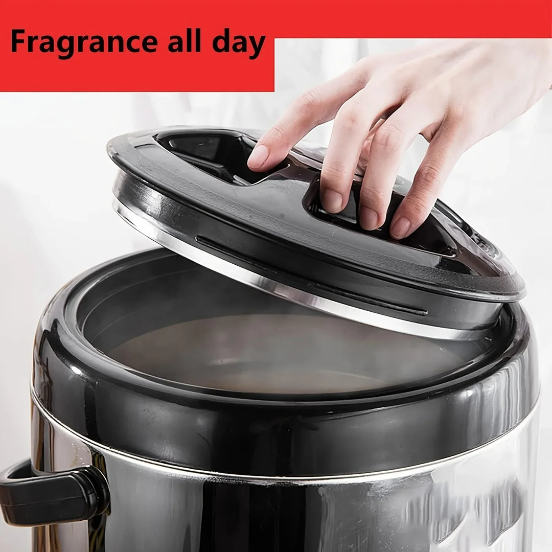 RVS drankdispenser groot | Geïsoleerde tapkan met kraan voor koffie en sap