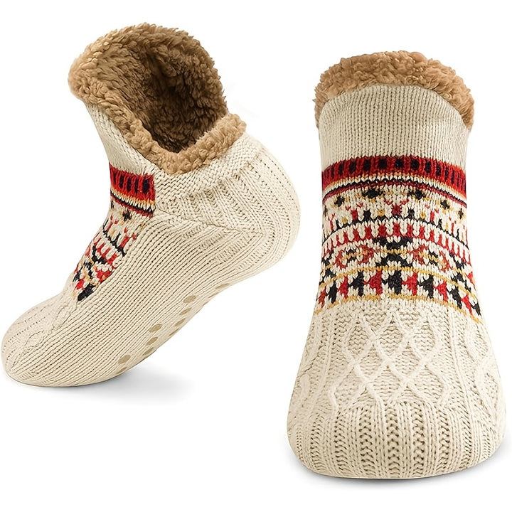 Dikke antislip pantoffelsokken | Warme sokken voor dames en heren in winter