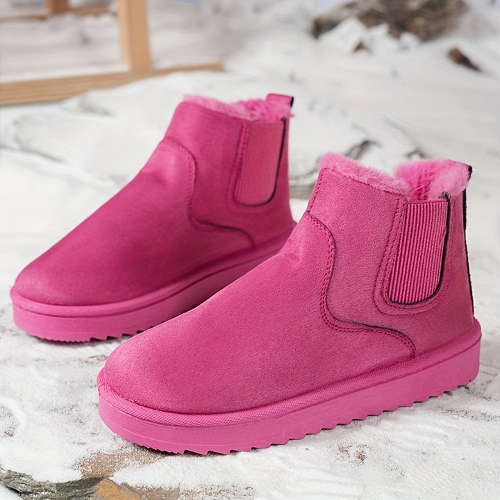 Dames snowboots | Warme korte winterlaarzen met voering