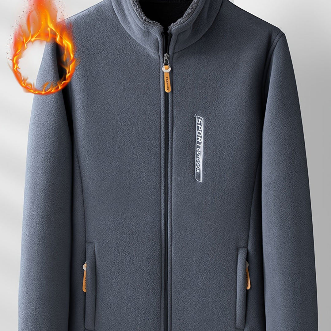 Dames winterjas | Fleece jas met hoge kraag en rits