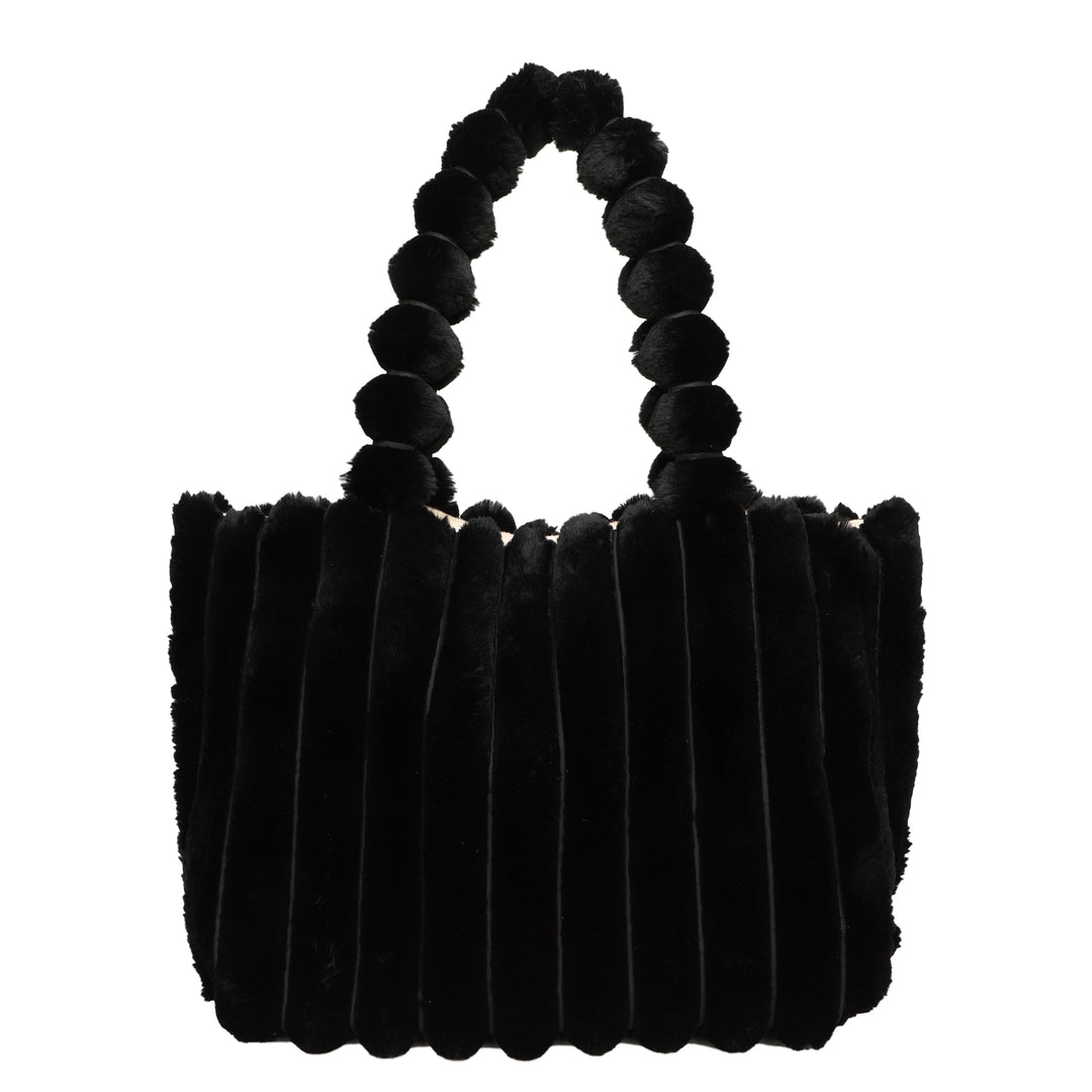 Dames tas | Pluche puffy schoudertas dames met grote capaciteit