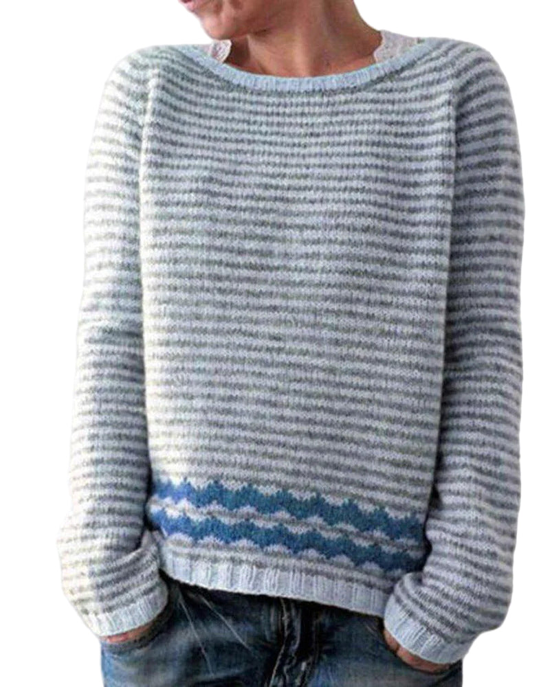 Dames trui in Scandinavische stijl | Gebreide trui