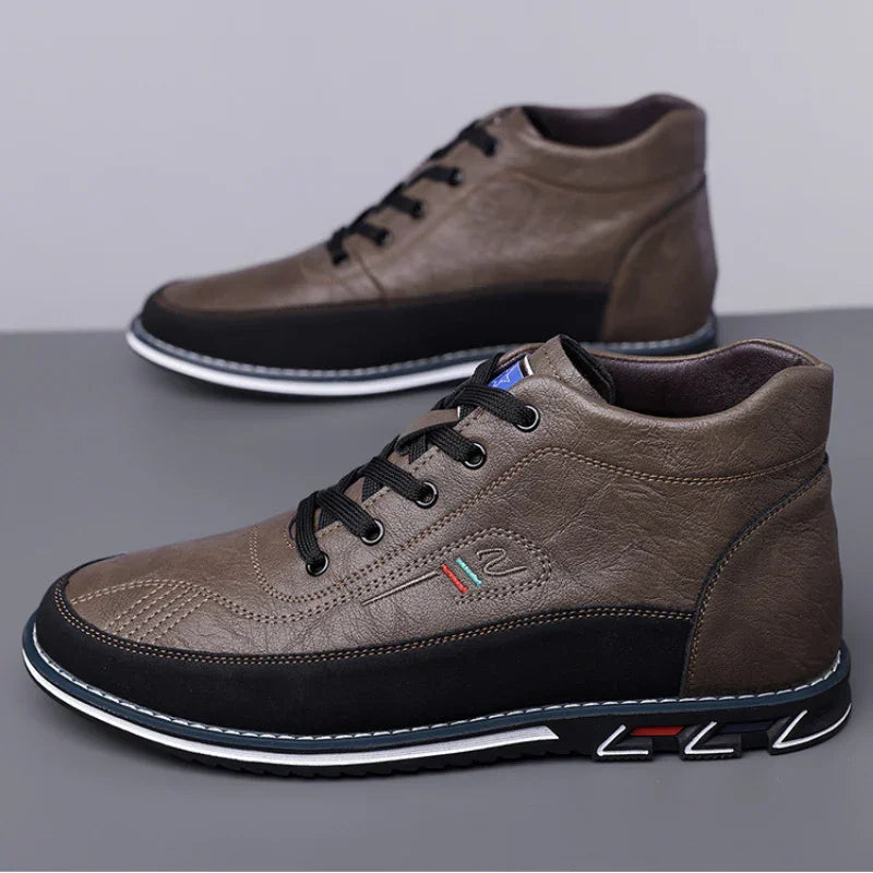 Heren sneakers | Oxford hi-top schoenen barefoot stijl