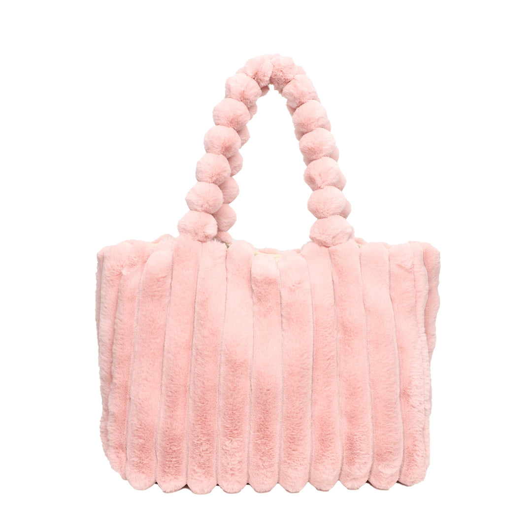 Dames tas | Pluche puffy schoudertas dames met grote capaciteit
