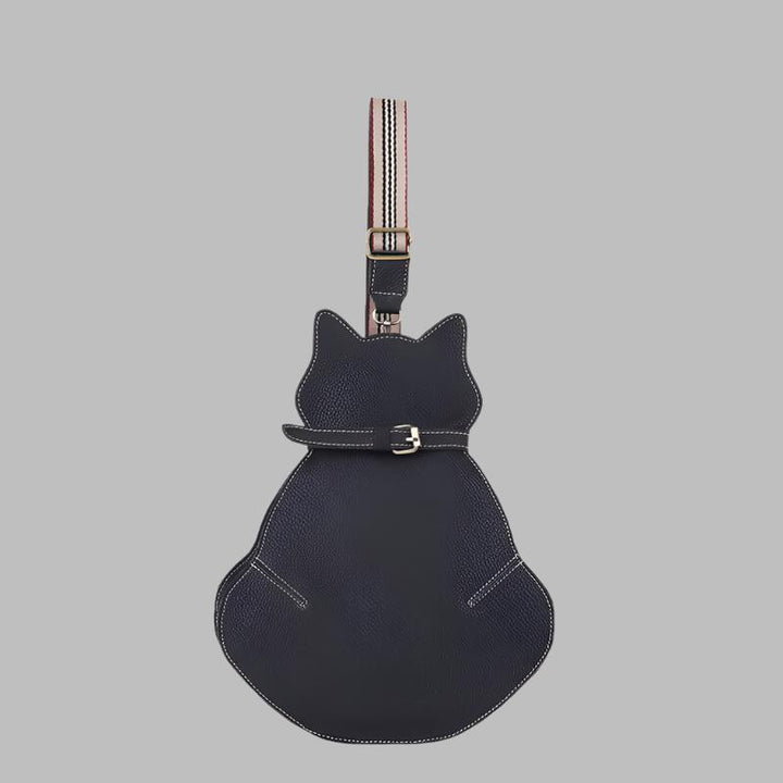 Dames crossbody schoudertas in katvorm met verstelbare schouderband