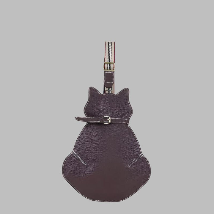 Dames crossbody schoudertas in katvorm met verstelbare schouderband