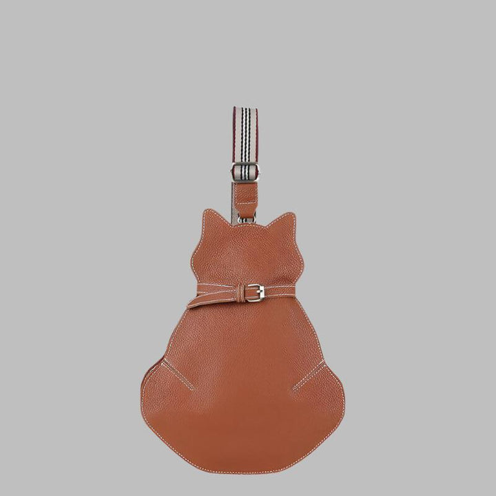 Dames crossbody schoudertas in katvorm met verstelbare schouderband