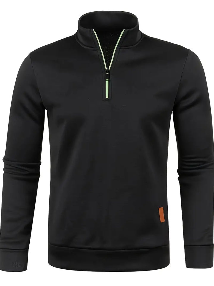 Walter | Half-zip trui met strak minimalistisch design
