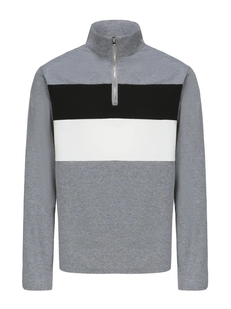 Camden | Half-zip pullover met modern colorblock design